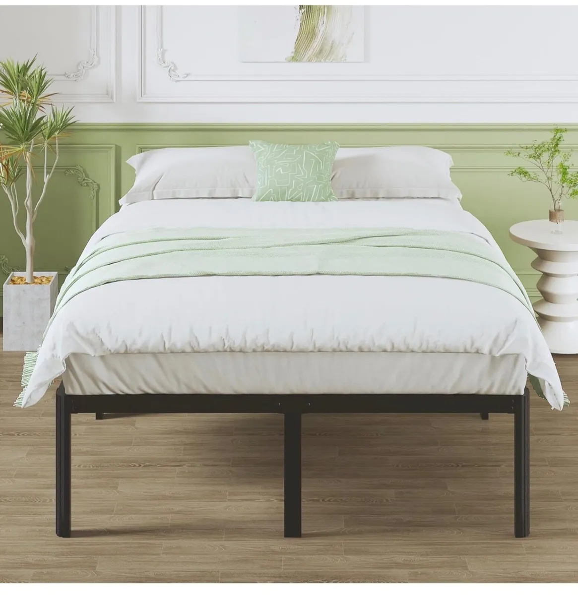 41 cm King Size Bed Frame with Rounded Corner Legs - Image 3