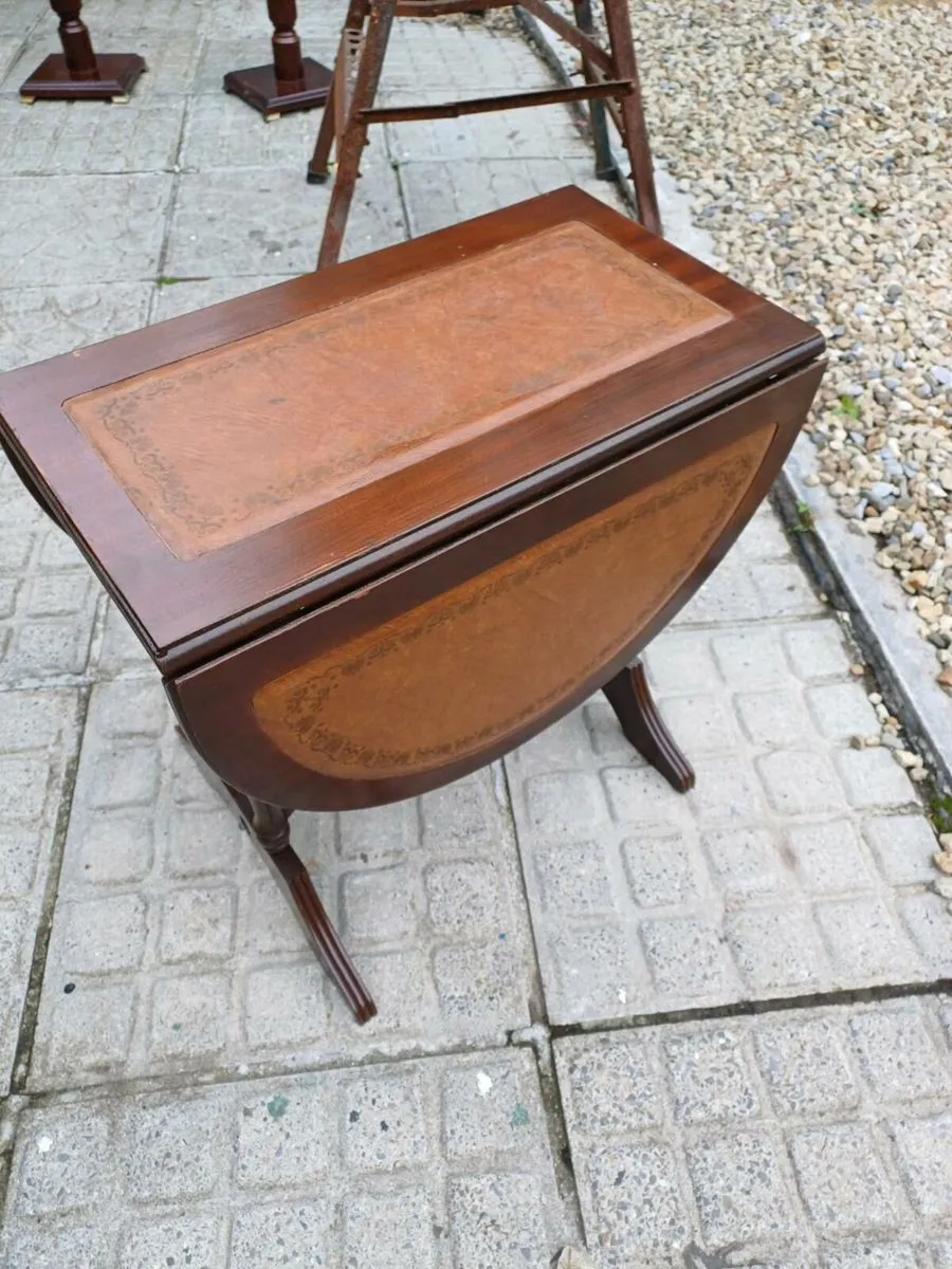 Vintage Accasional Drop Leaf Table - Image 2