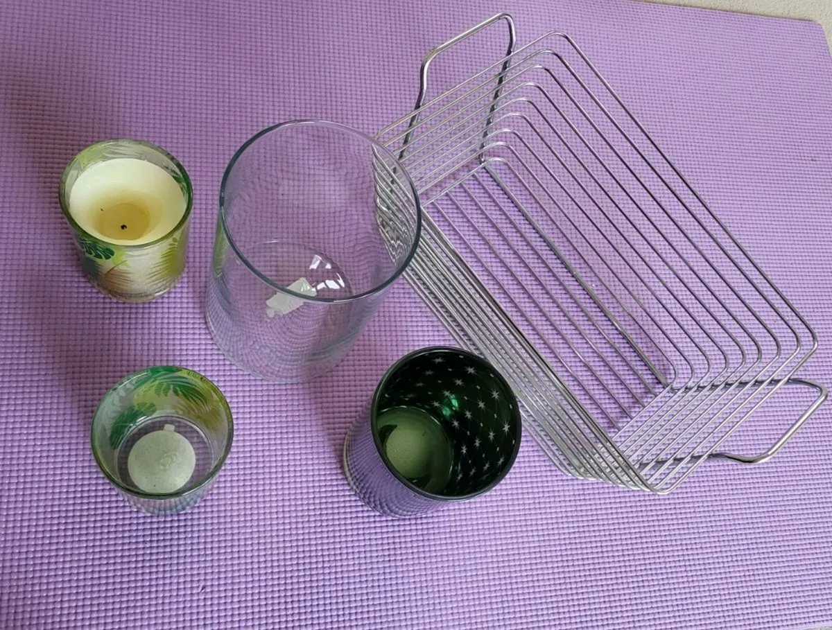 Declutter of candle jars etc