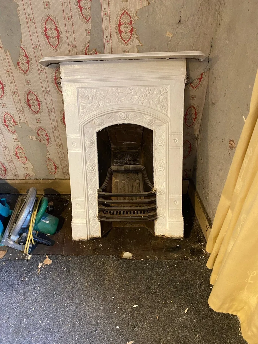 Vintage Cast-Iron Fireplace - Image 2
