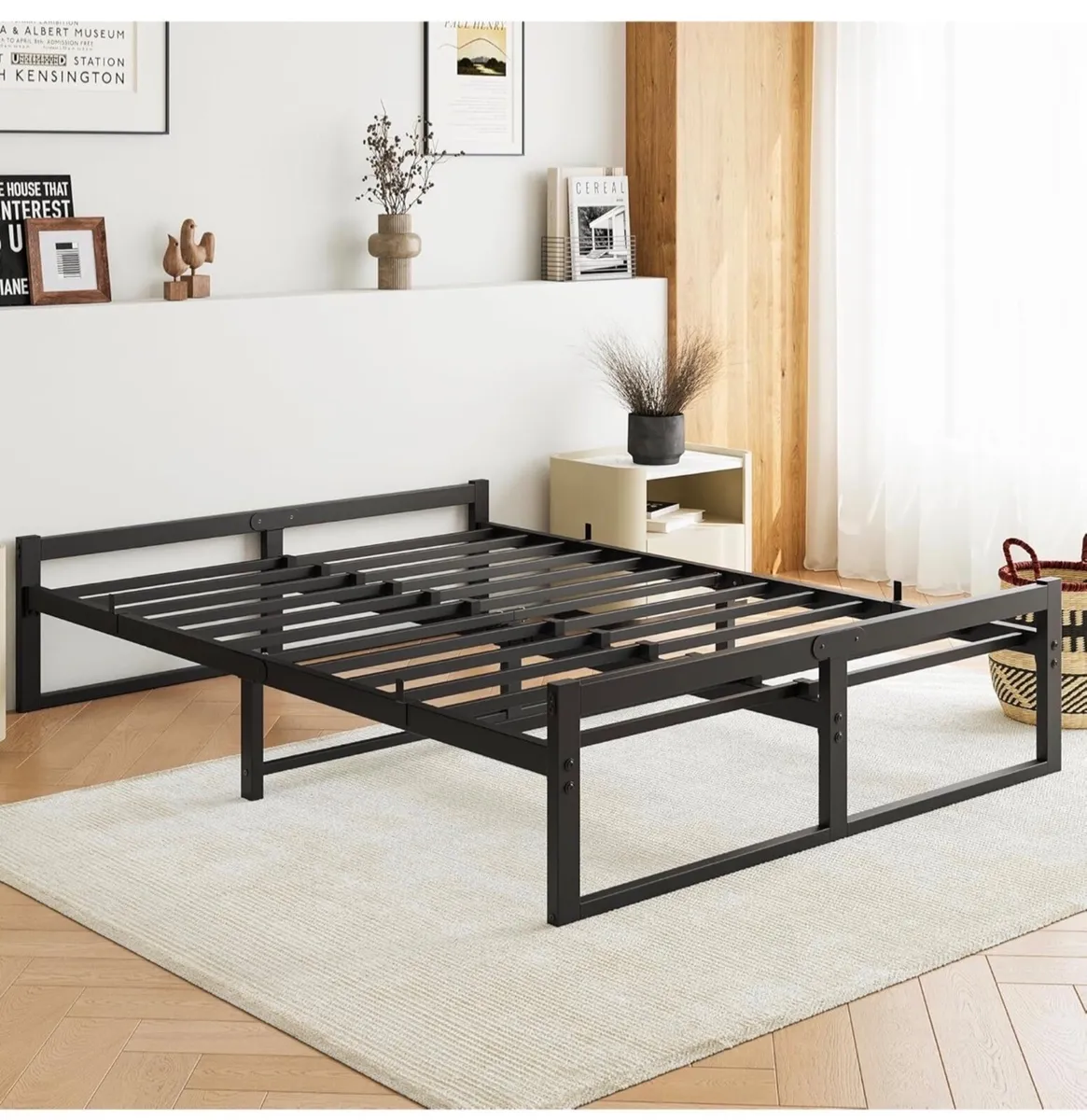King Size Metal Bed Frame Platform - Image 4