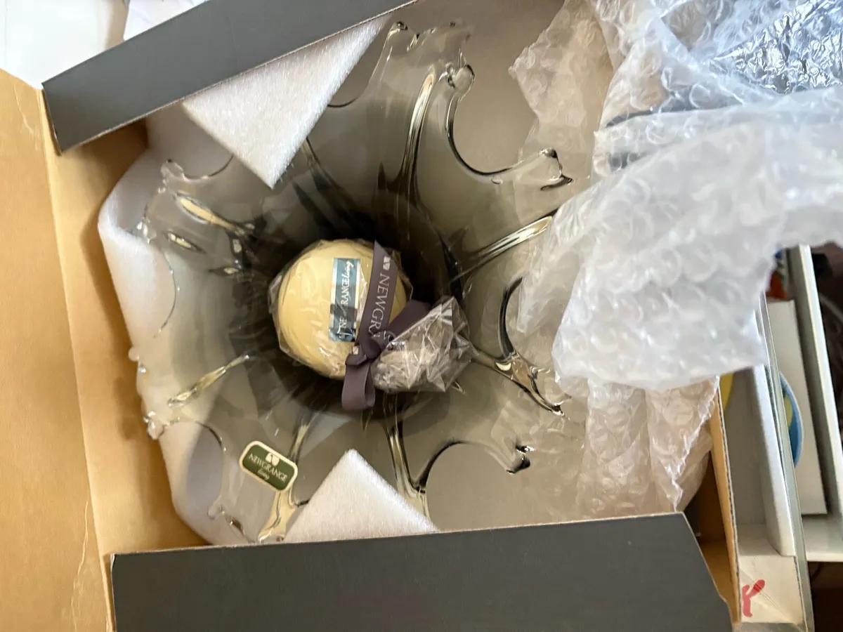 New Grange candle holder and candle - Image 1