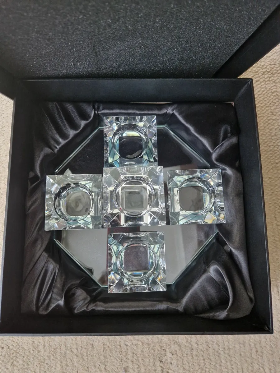 Cashel Living crystal waterfall 5 tealight holder - Image 1