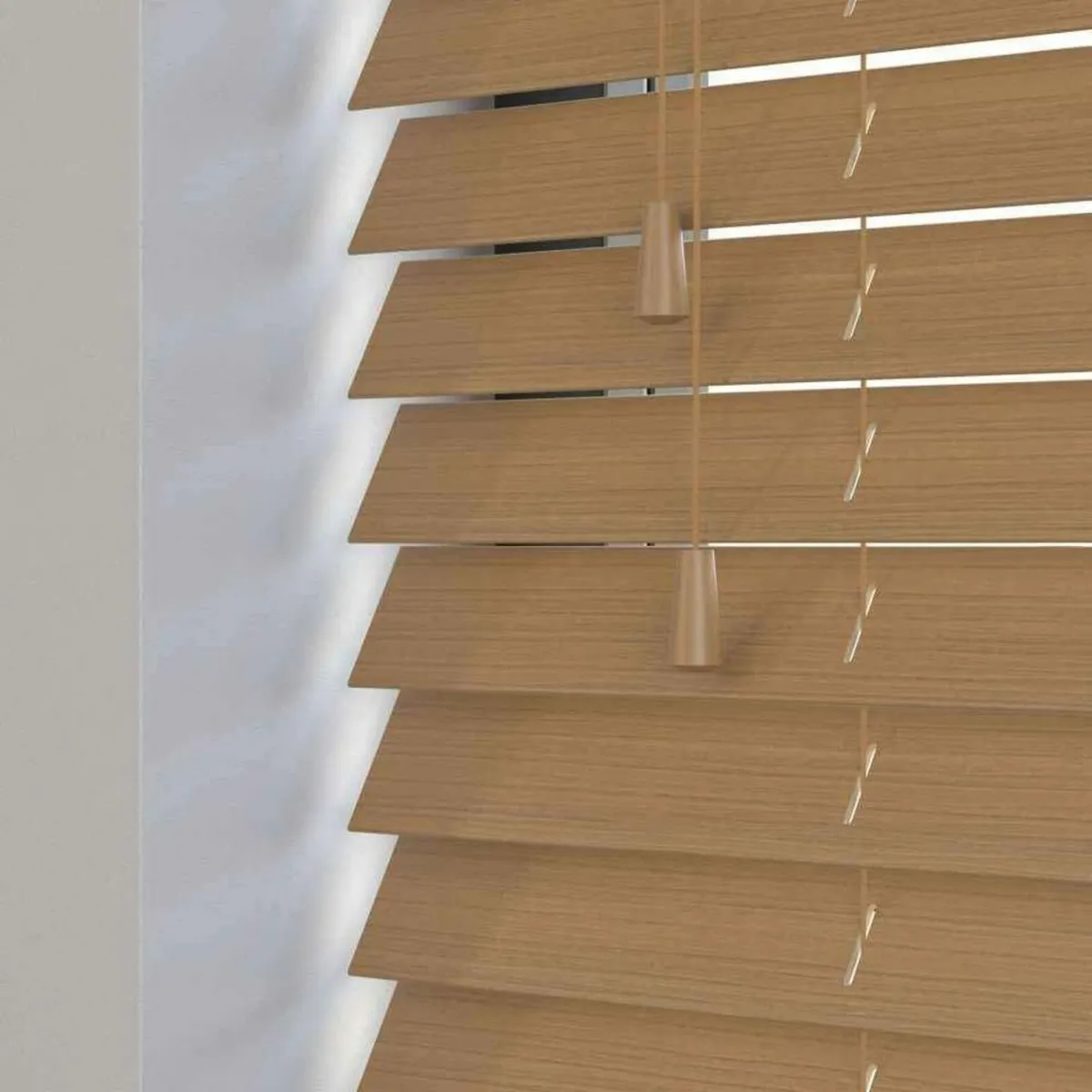 3 sets of wooden Venetian blinds - Image 1