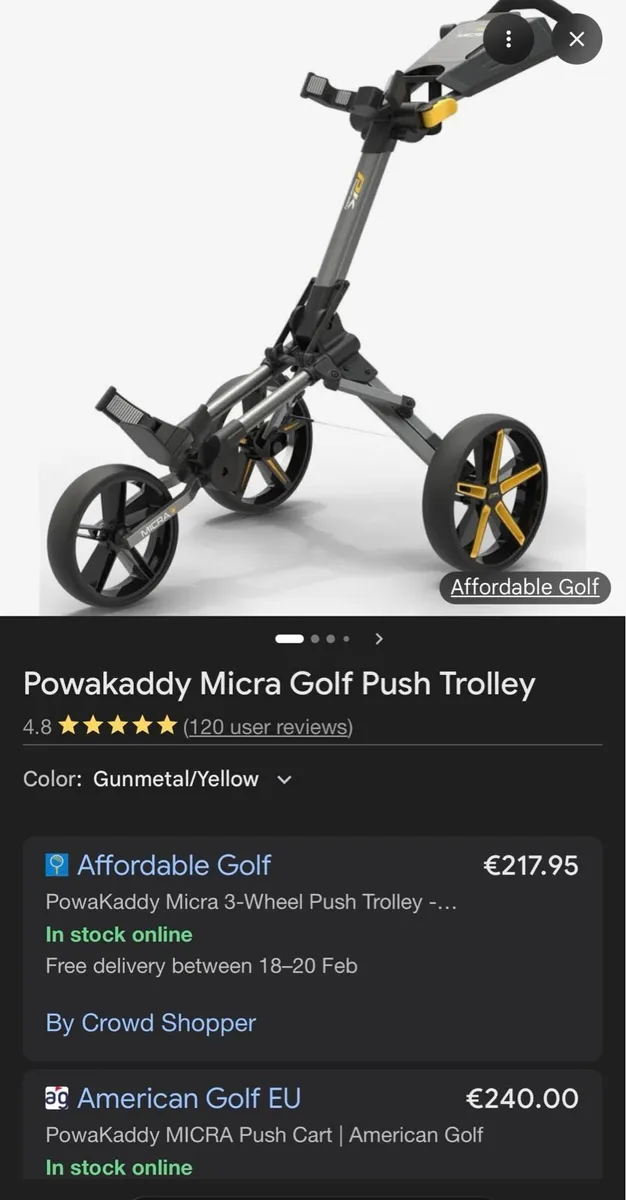 Powakaddy Golf cart - Image 4