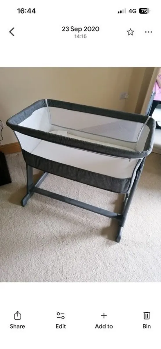 Babylo cozi sleeper and playpen , two I candy orange foot muffs - Image 1