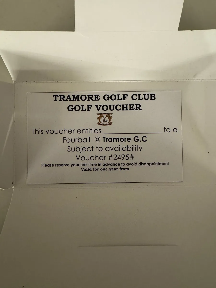 Golf voucher - Image 1