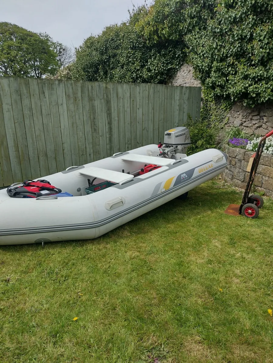 12ft RIB and 9.9 Honda Outboard motor - Image 4
