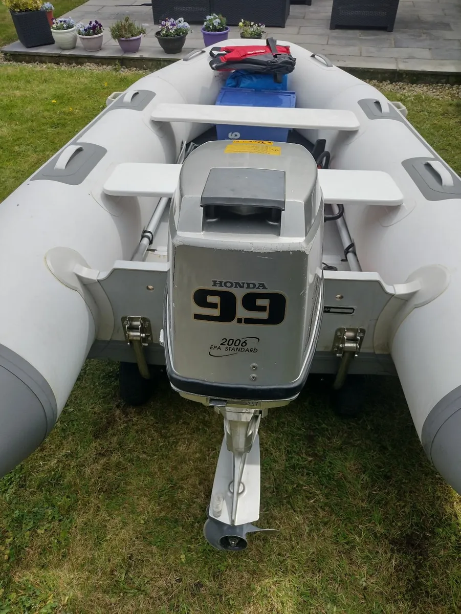 12ft RIB and 9.9 Honda Outboard motor - Image 3