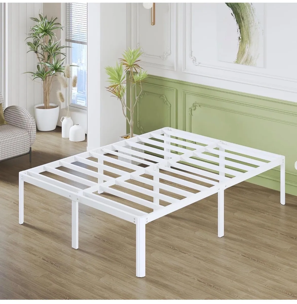 41 cm King Size Bed Frame with Rounded Corner Legs - Image 3
