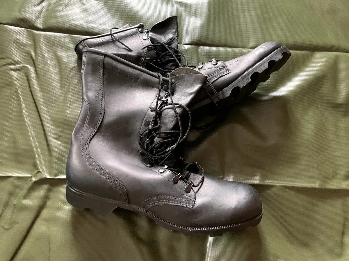 Altama Black Leather Military Men's Combat Boots - Image 4