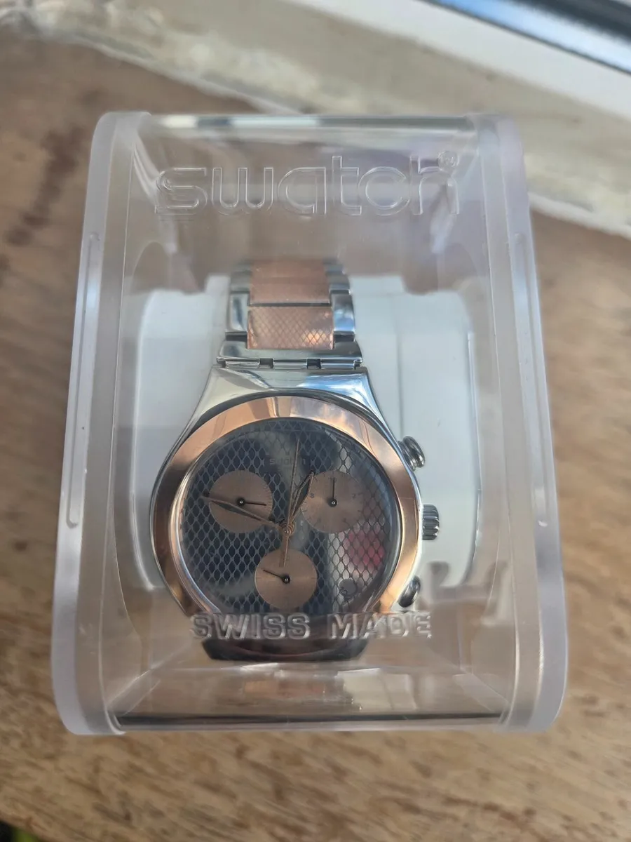 Swatch Irony Chronograph – Rose Gold - Image 1