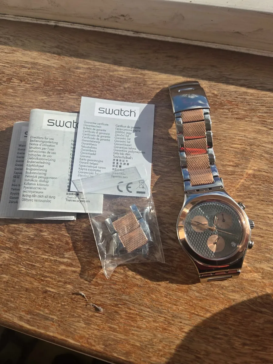 Swatch Irony Chronograph – Rose Gold - Image 3