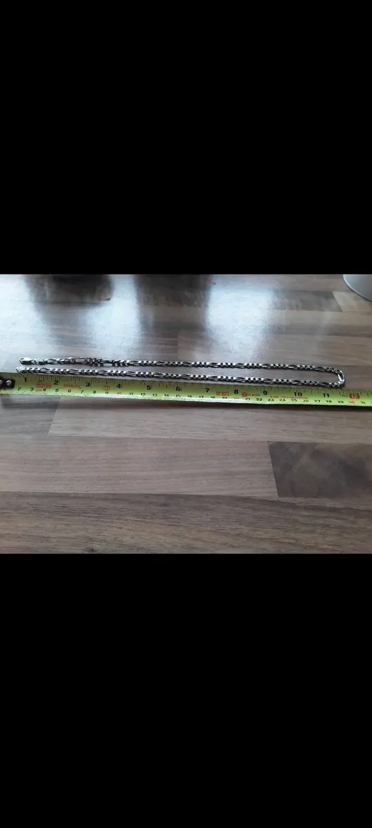 Silver necklace and bracelet set hallmarked - Image 4