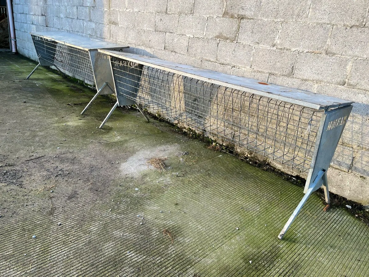Two sheep hay feeders - Image 1