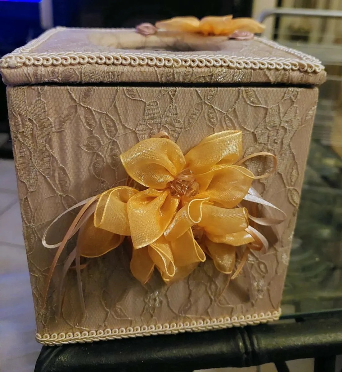 Beautiful Dusty Pink Tissue Box - Image 1