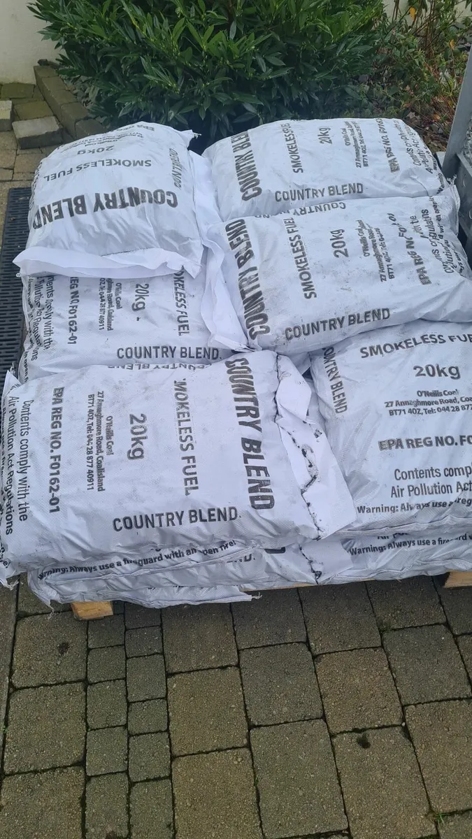 5 x 20kg coal = €70- free delivery