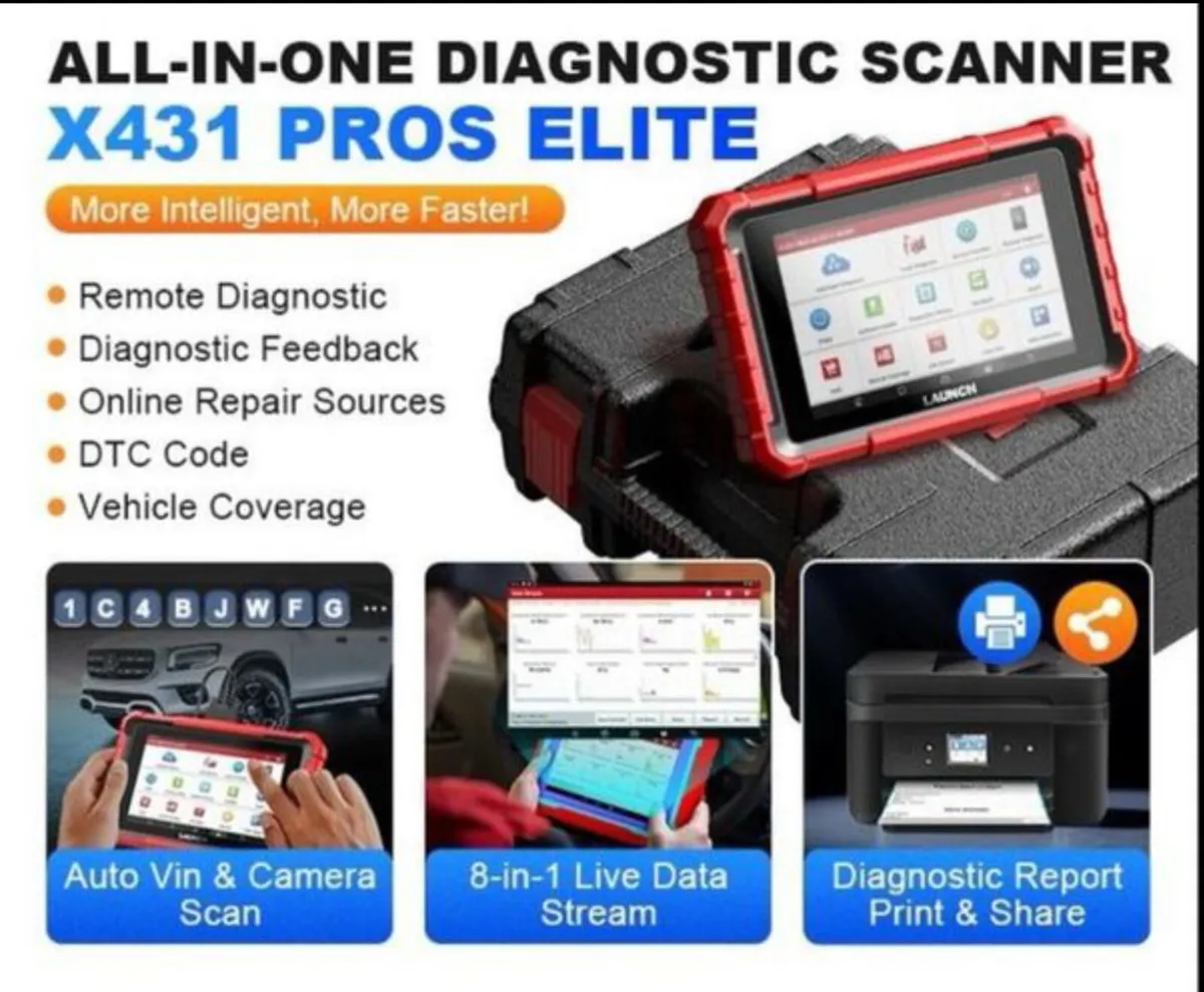 LAUNCH X431 PROS Elite Bidirectional OBD2 Scanner - Image 2
