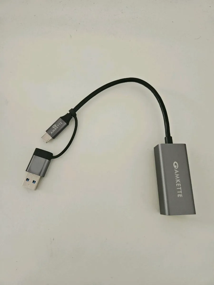 Ethernet adapter with both USB C and USB A - Image 2