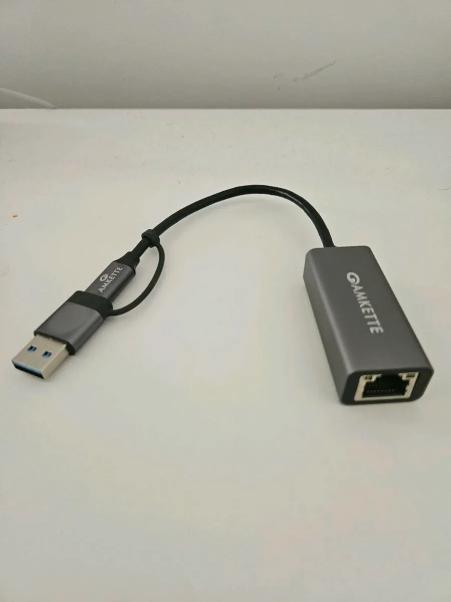 Ethernet adapter with both USB C and USB A - Image 3