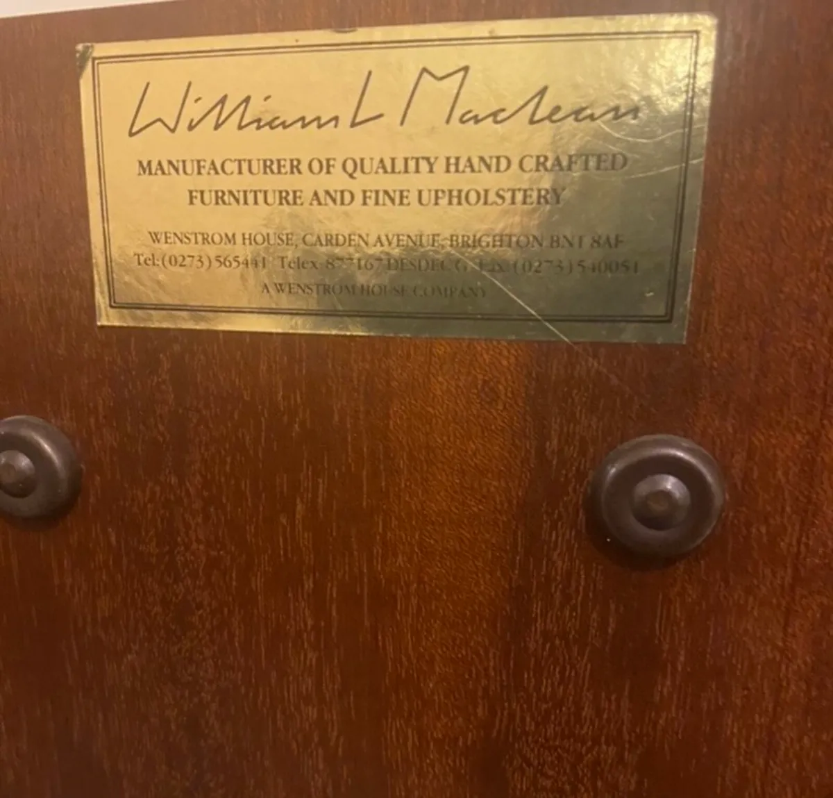 Vintage mahogany music cabinet - Image 4