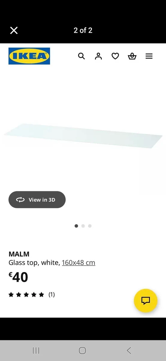 Ikea malm 3 drawer locker chest of drawers - Image 3