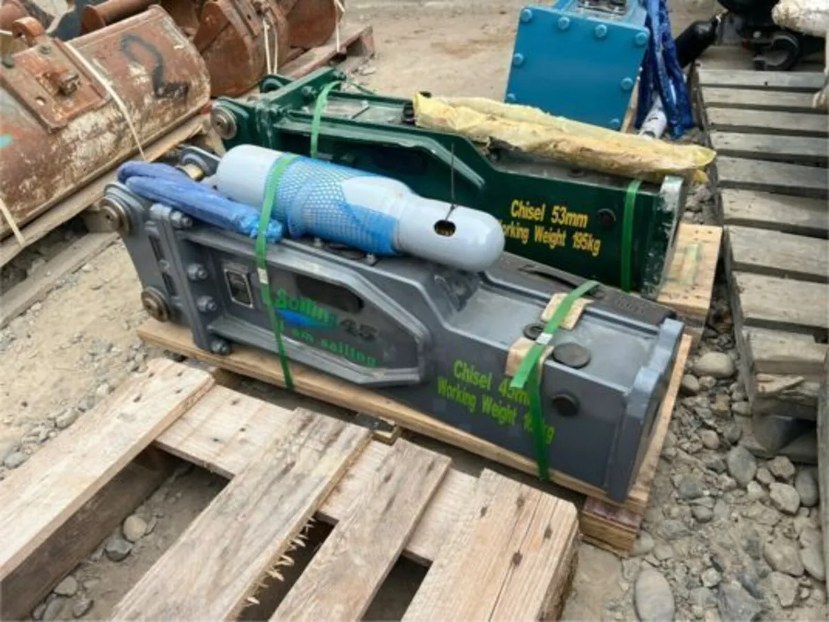 NEW 3 TON MINI DIGGER ROCK HAMMER KUBOTA KX61 - Image 1