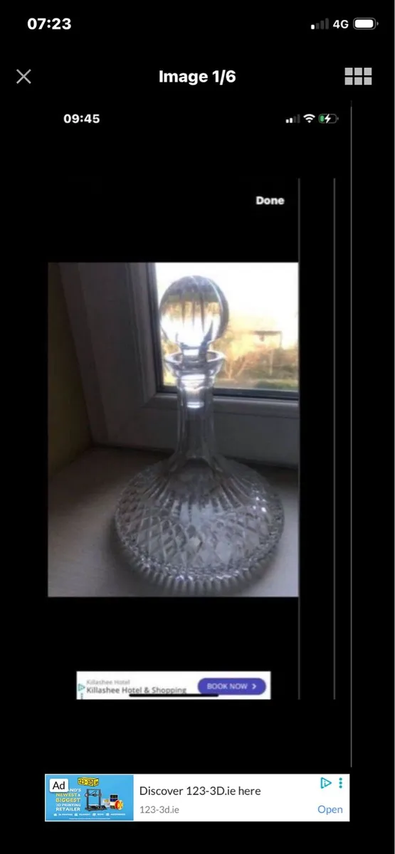 Waterford Crystal Tramore Ships Decanter - Image 1