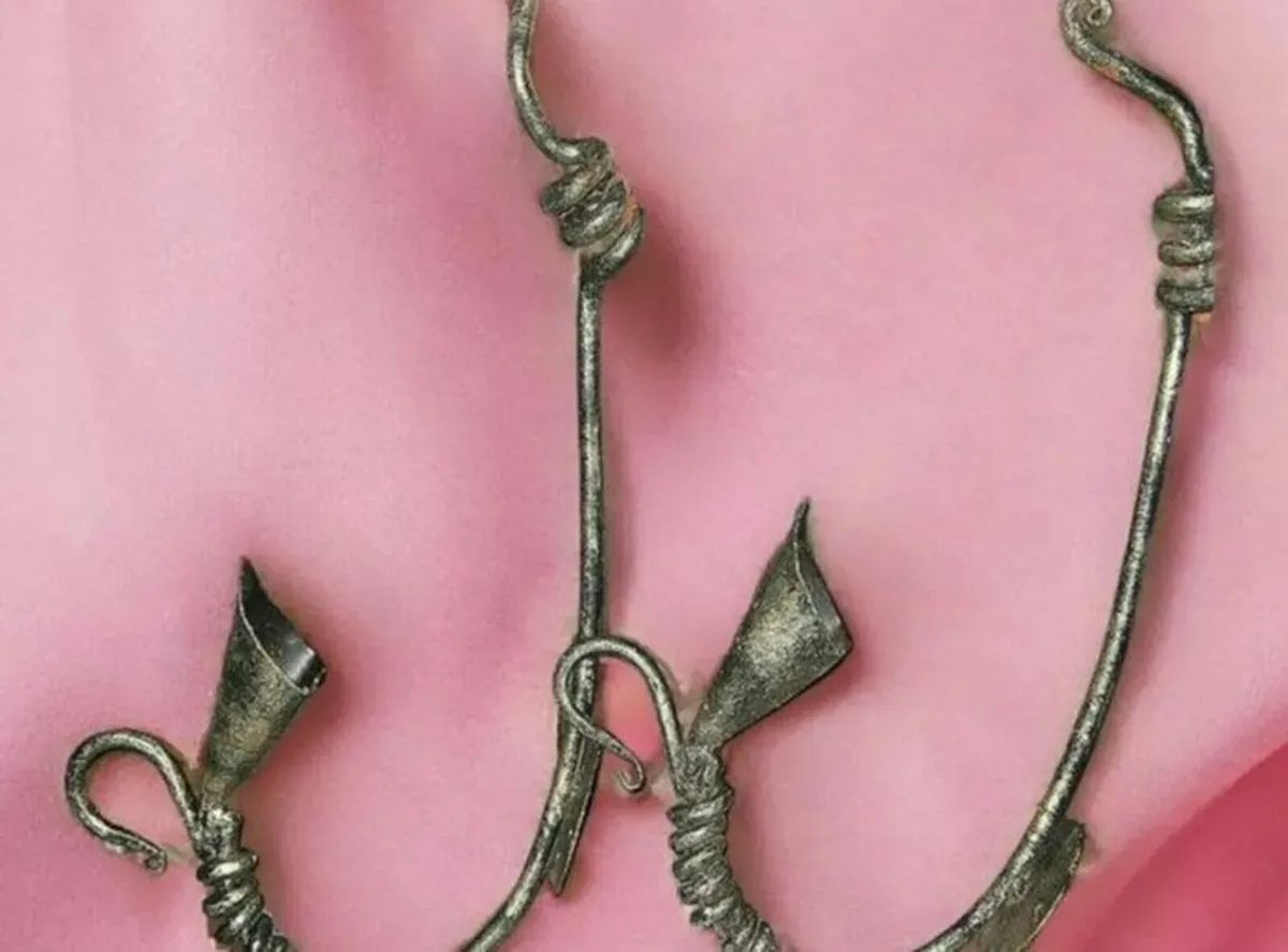 Vintage Pair Iron Candle Wall Sconces - Image 1