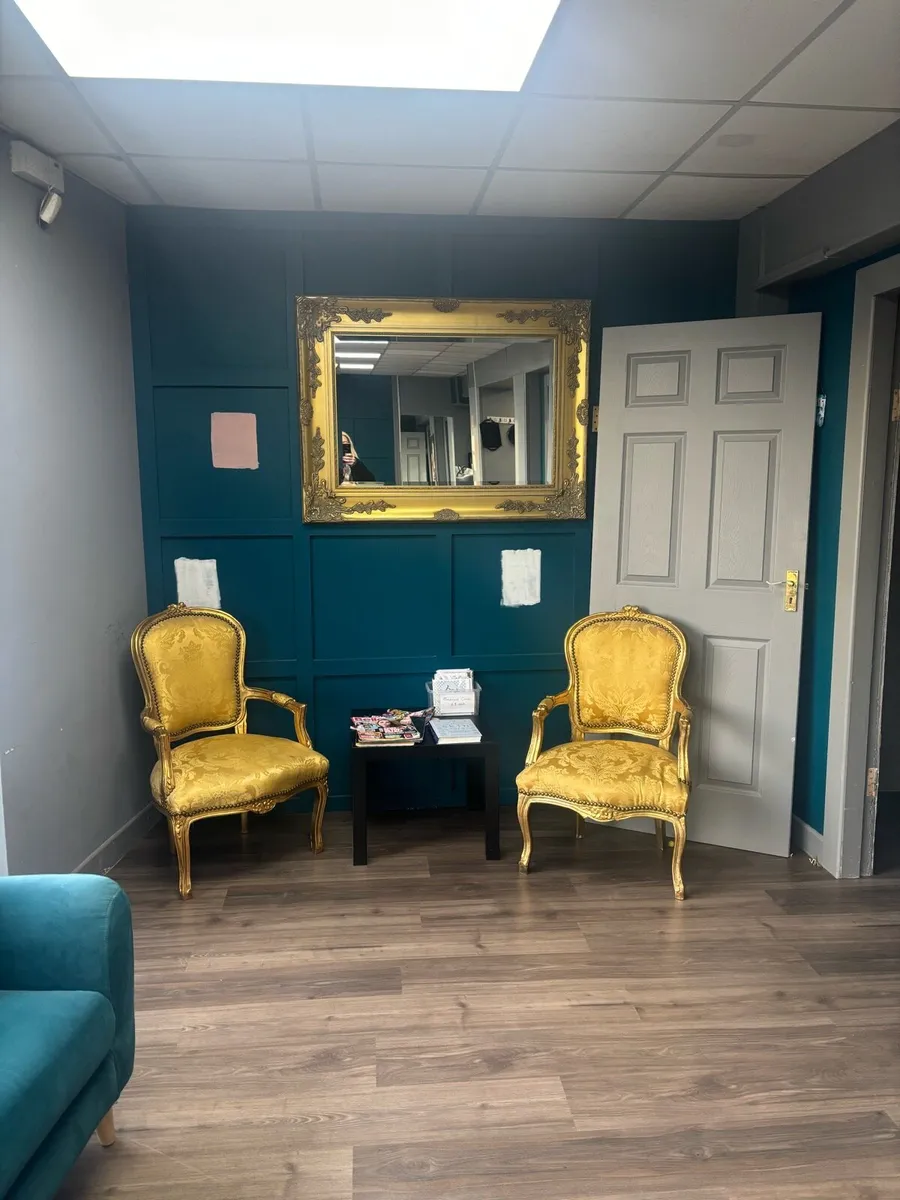 Vintage style mirror and chairs - Image 2