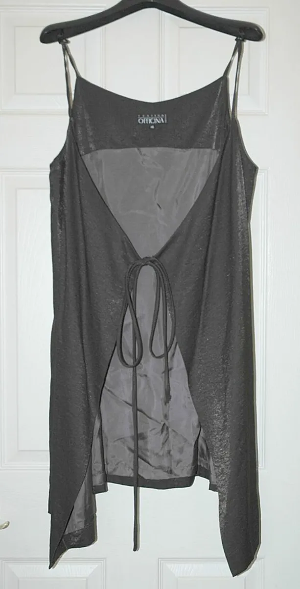 Dressy Black Vest, Made in Italy, Sz 46 - Image 2