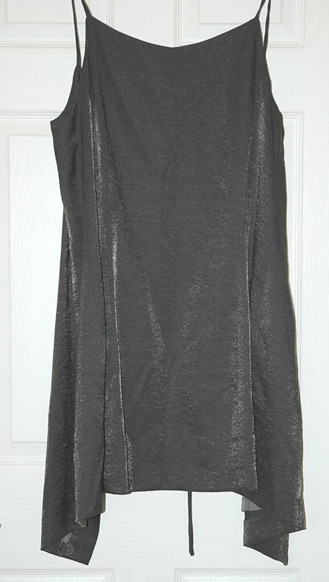Dressy Black Vest, Made in Italy, Sz 46 - Image 1