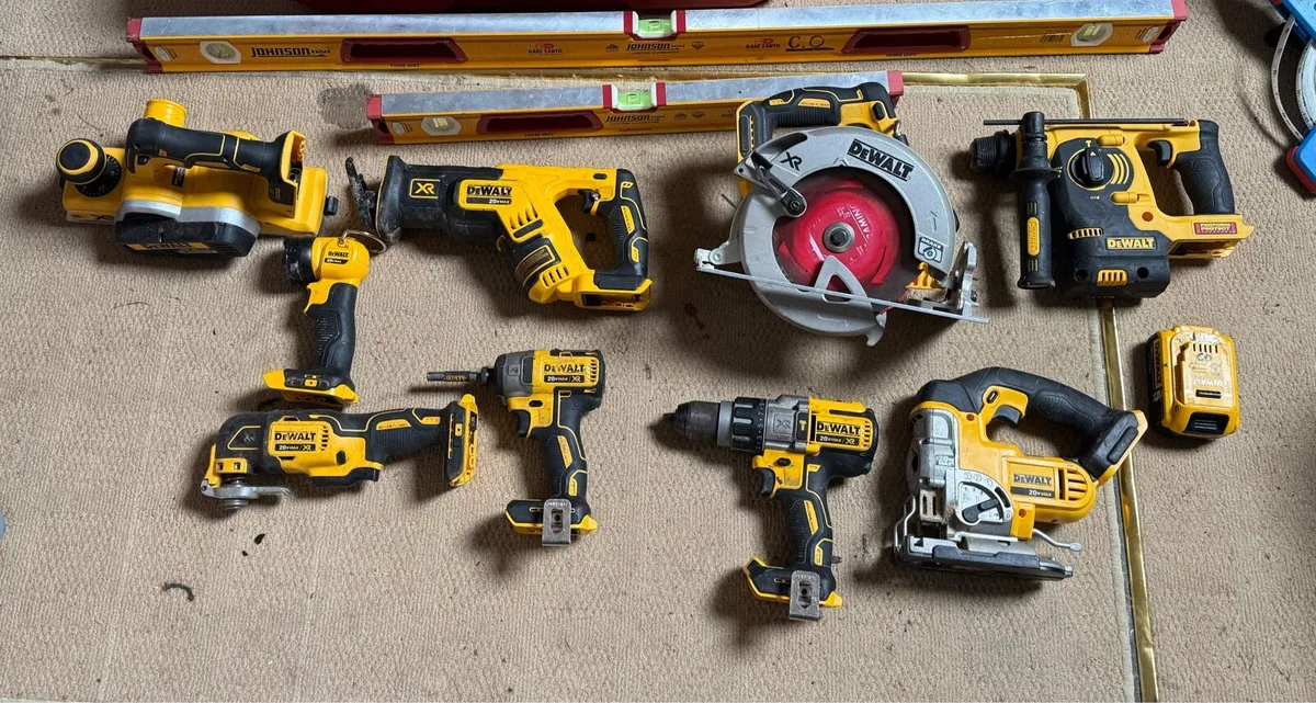 20V - Dewalt Set 9 piece & Misc Hand Tools - Image 1