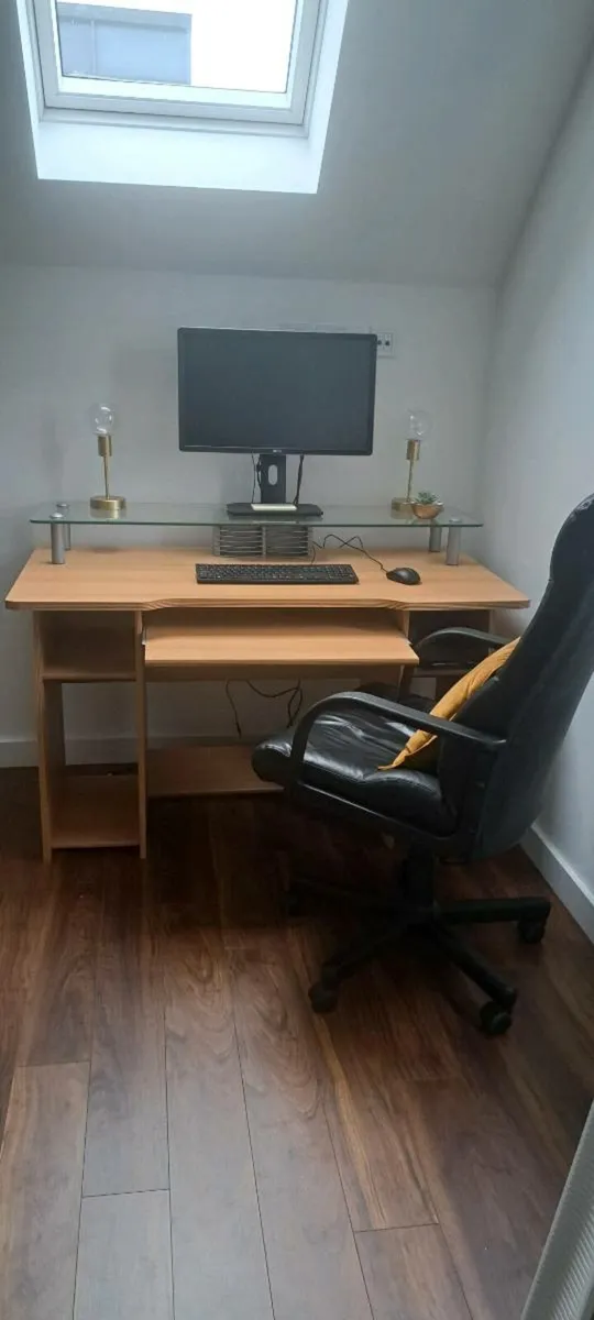 Home Office Desk and Chair - Image 1