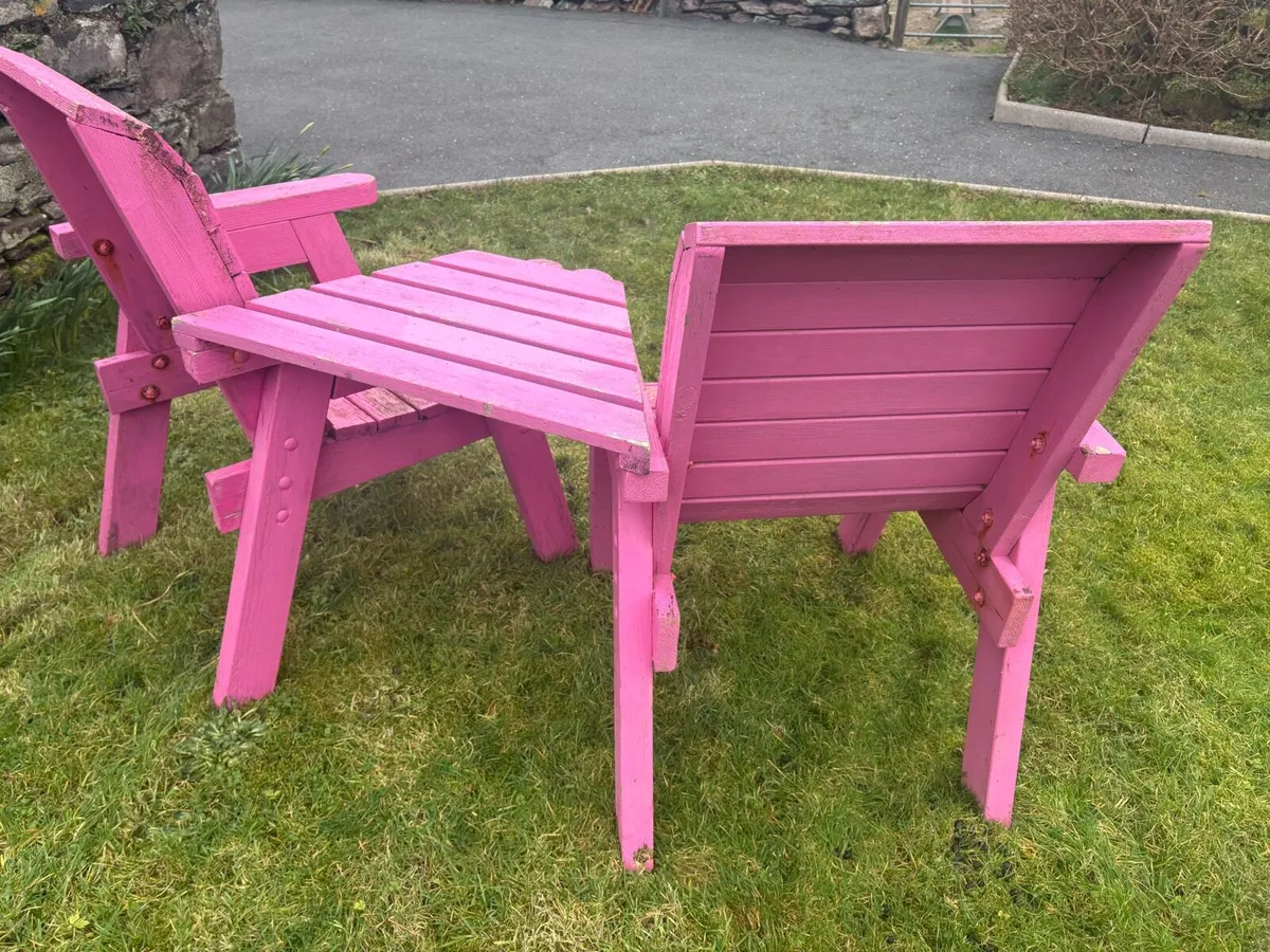 2x Garden chairs - Image 2