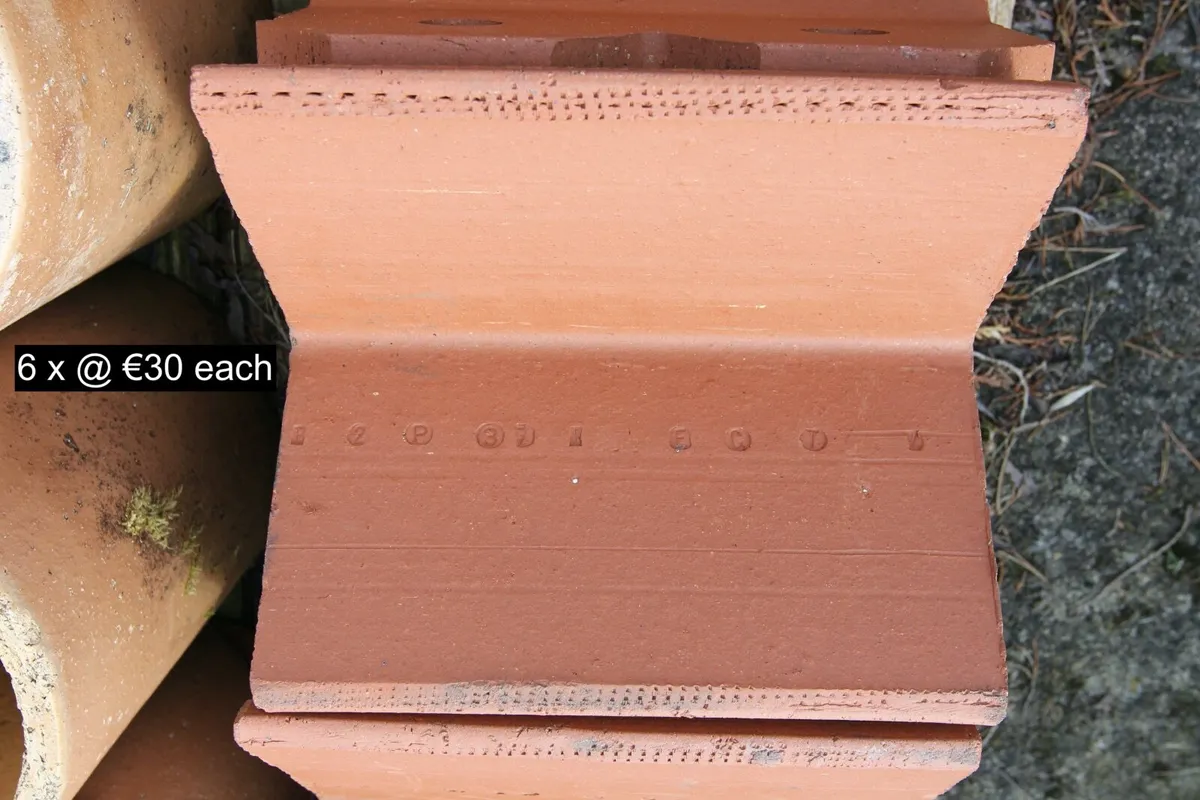 Two Hole Crested Ridge Tiles + Clay Chimney Flues - Image 2