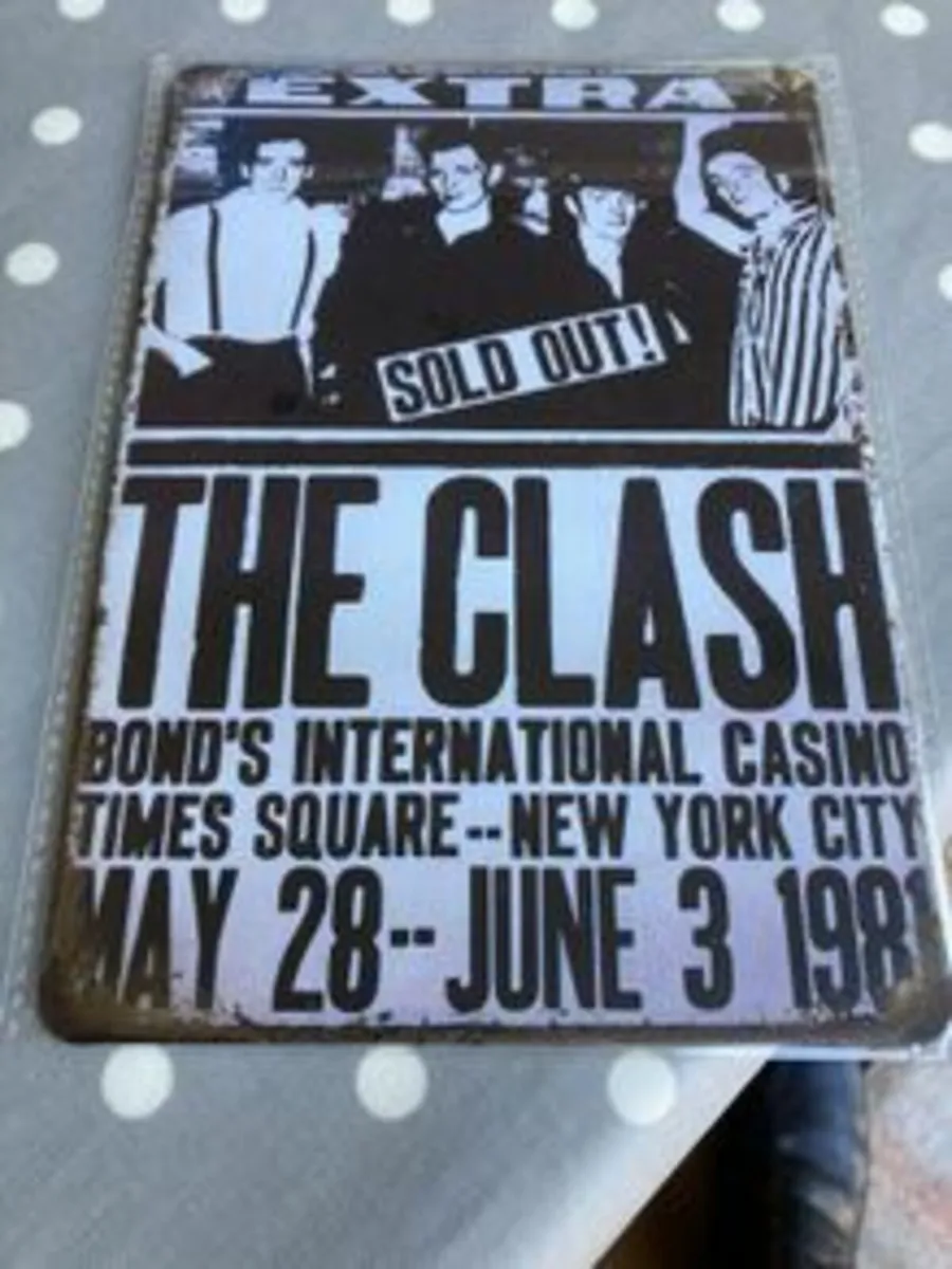 The Clash Metal Wall Plaque