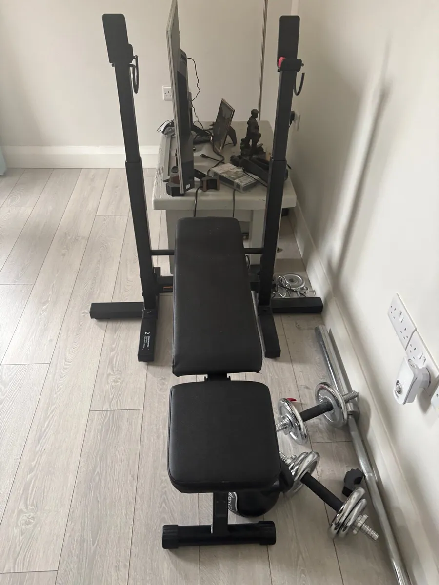 Olympic Weight set & bench - Image 3