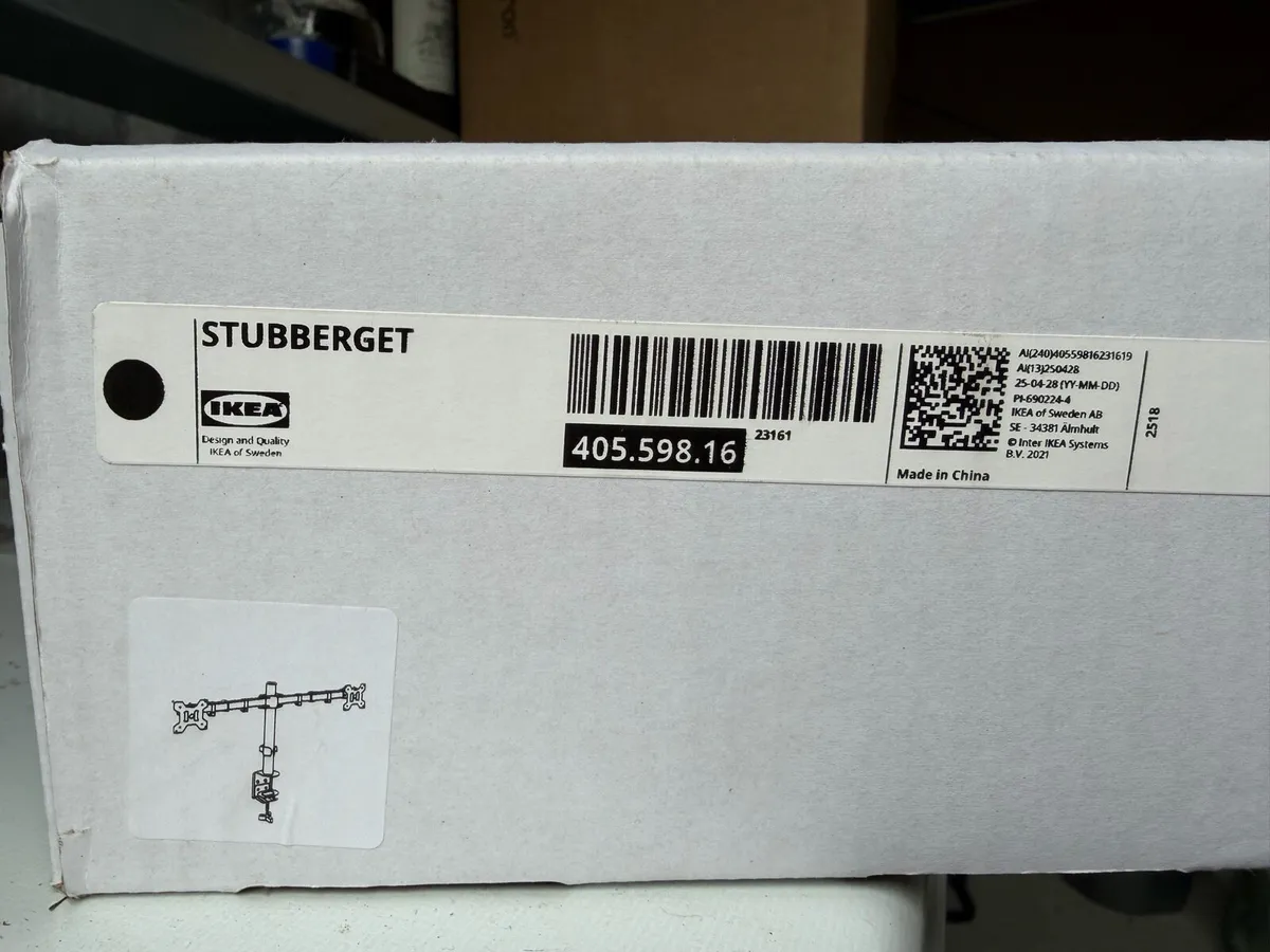 Ikea Stubberget Twin Monitor Bracket - Image 3