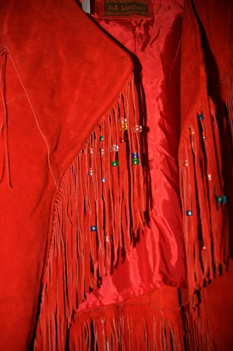 Red Leather Cowgirl Jacket - Image 3