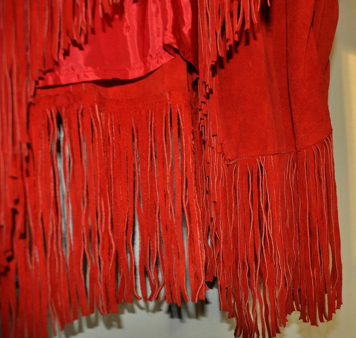 Red Leather Cowgirl Jacket - Image 4