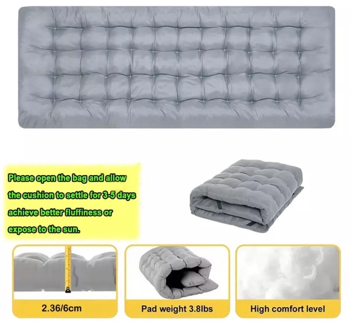 NEW Portable Folding Bed with Mattress - Image 4
