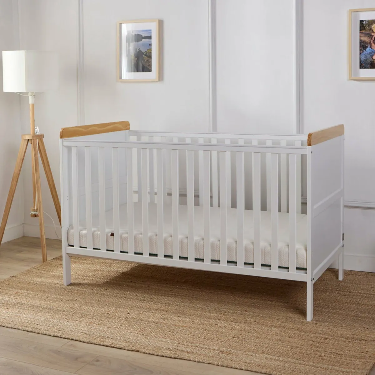 Tutti Bambini Baby Cot with bed & change board - Image 4