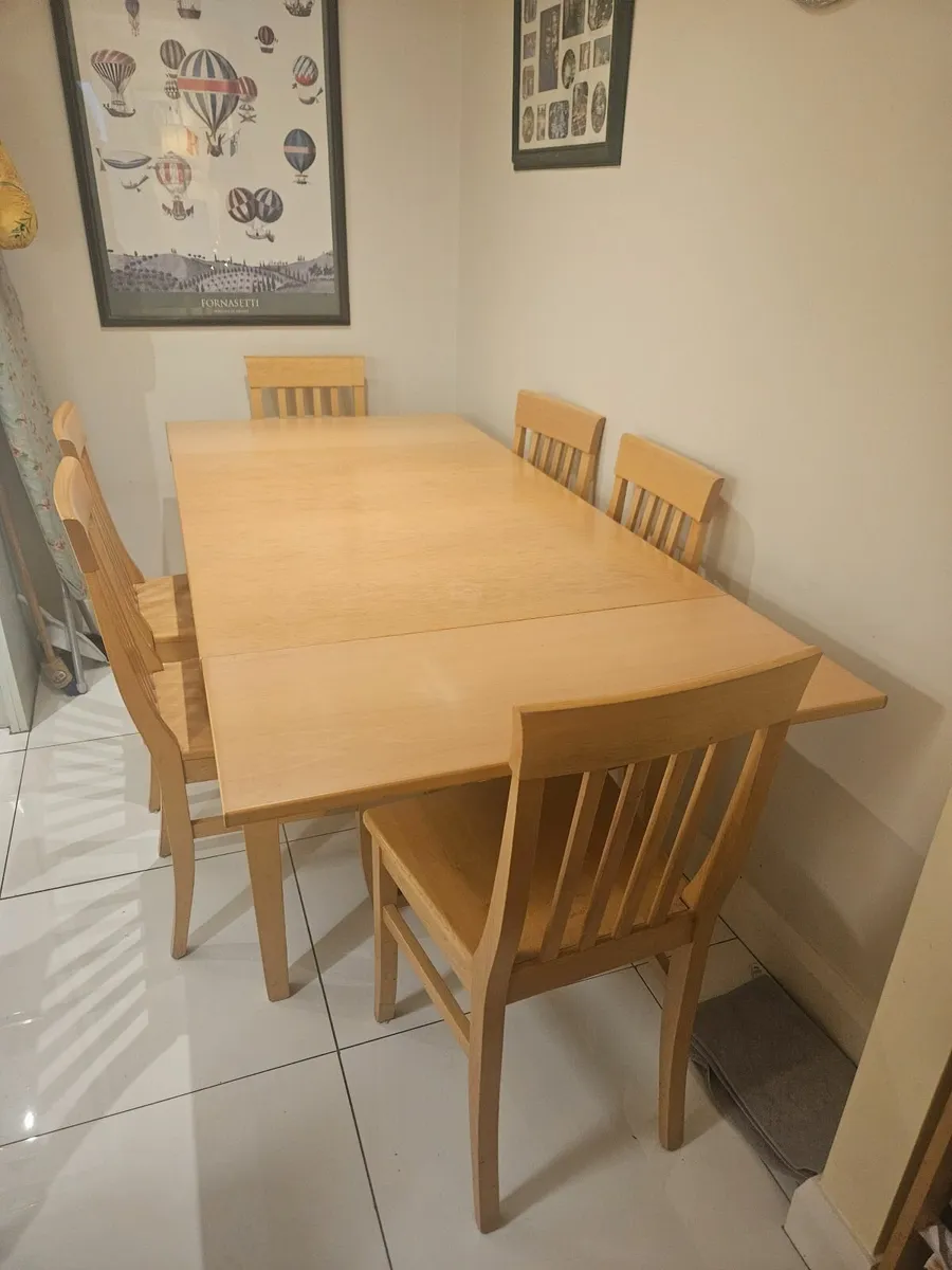 Extendable Kitchen Table and Chairs - Image 1