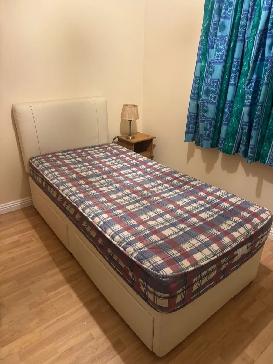 Single Bed Frame + Mattress - Image 1