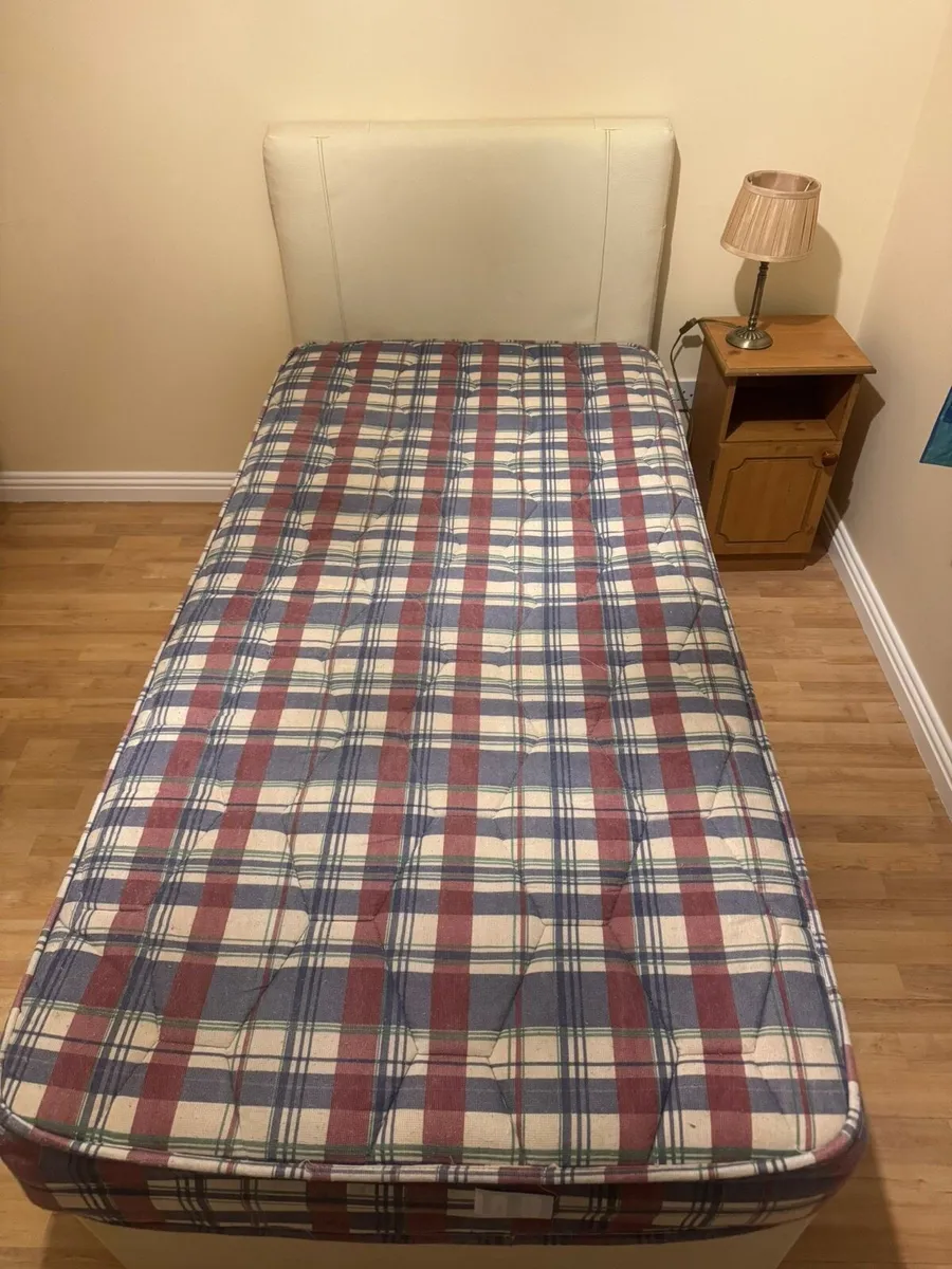 Single Bed Frame + Mattress - Image 2