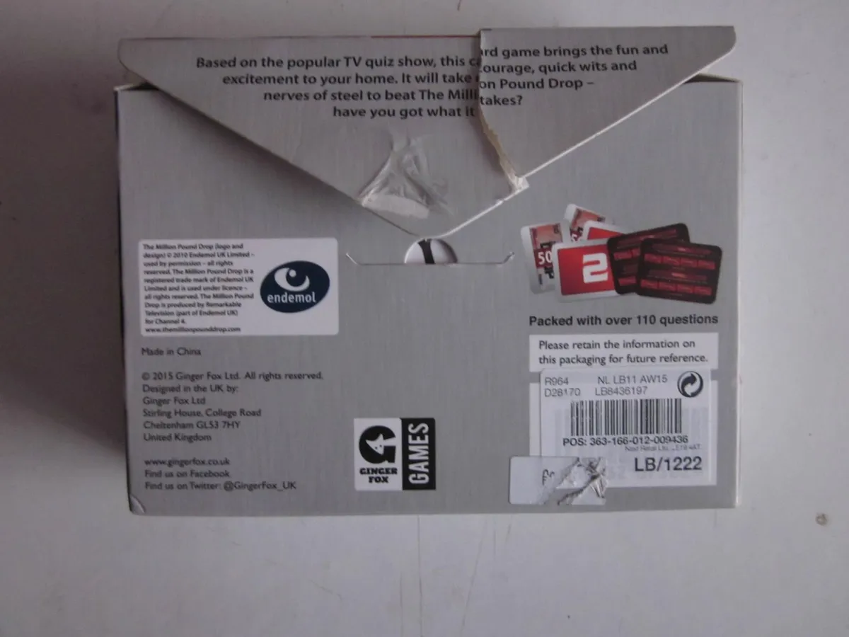 The Million Pound Drop - Card Game - Image 2