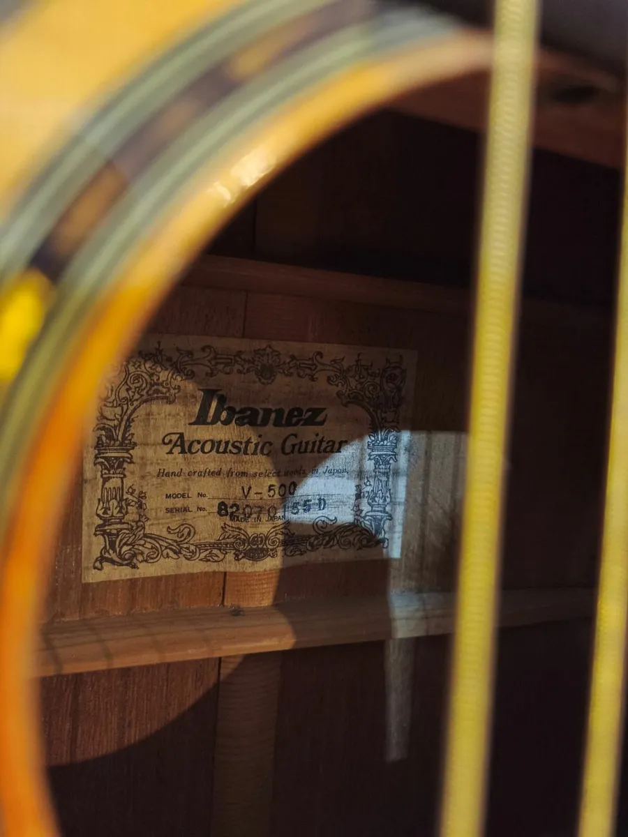 Ibanez vintage acoustic guitar - Image 3