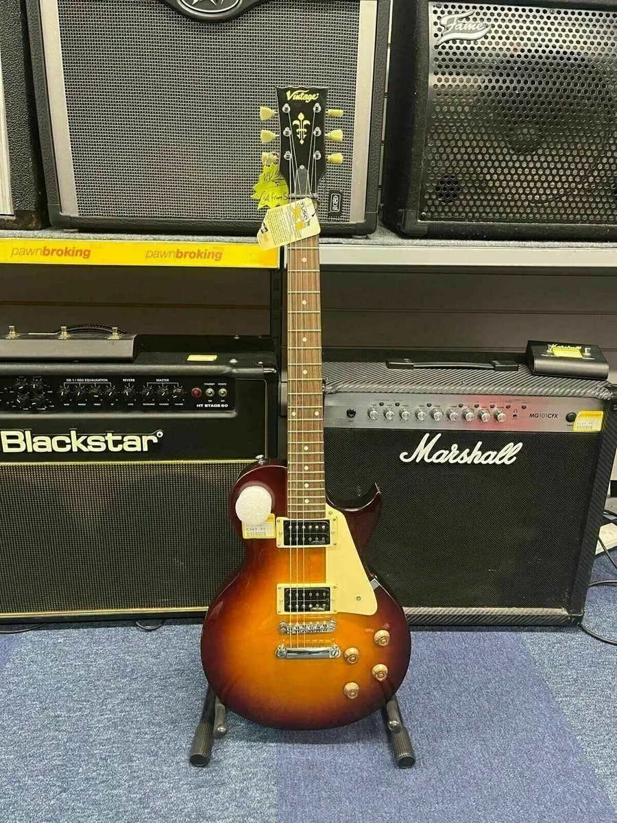Vintage V100 Tobacco Sunburst Electric Guitar - Image 1