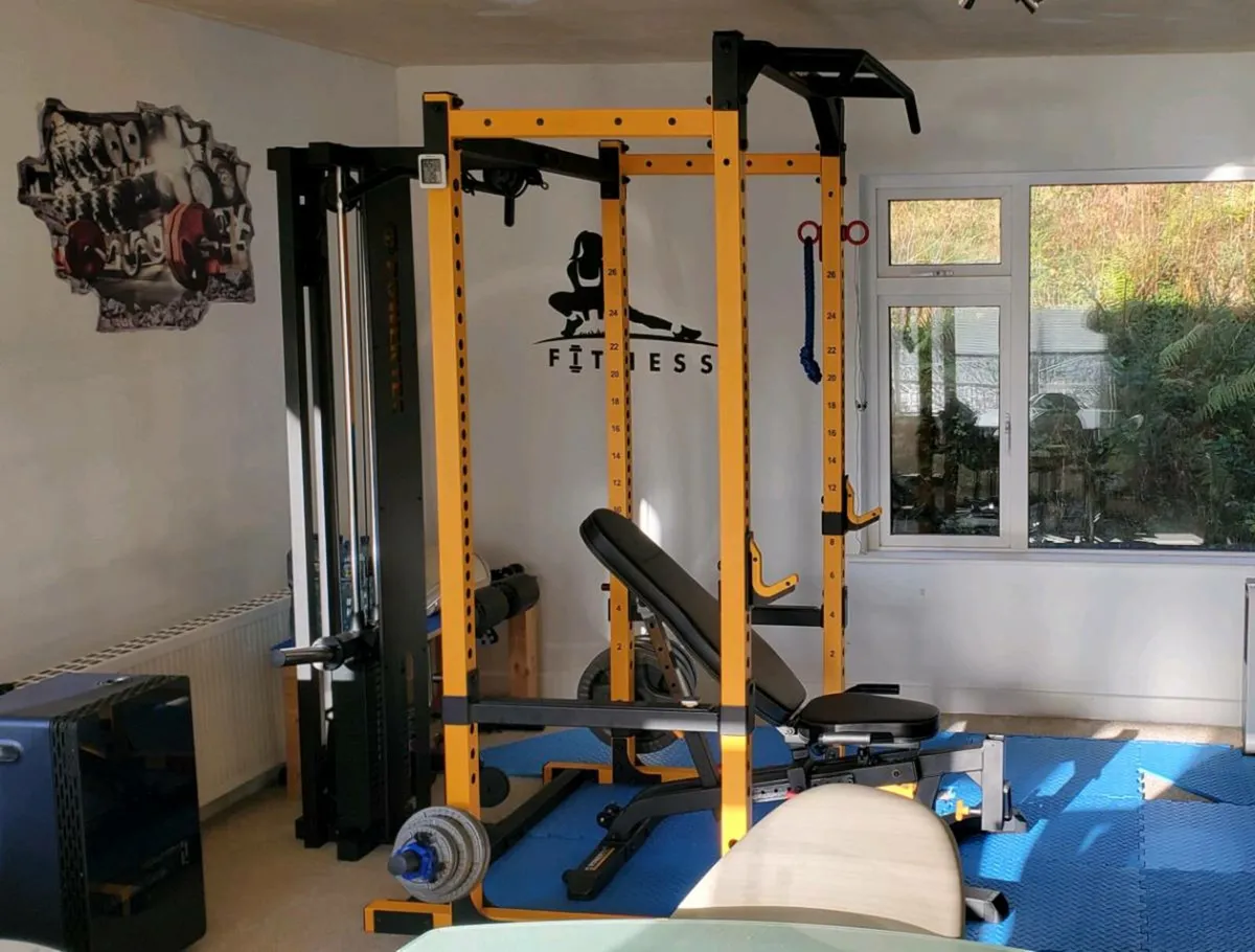 Powertec Workbench Power Rack (Yellow) - Image 2